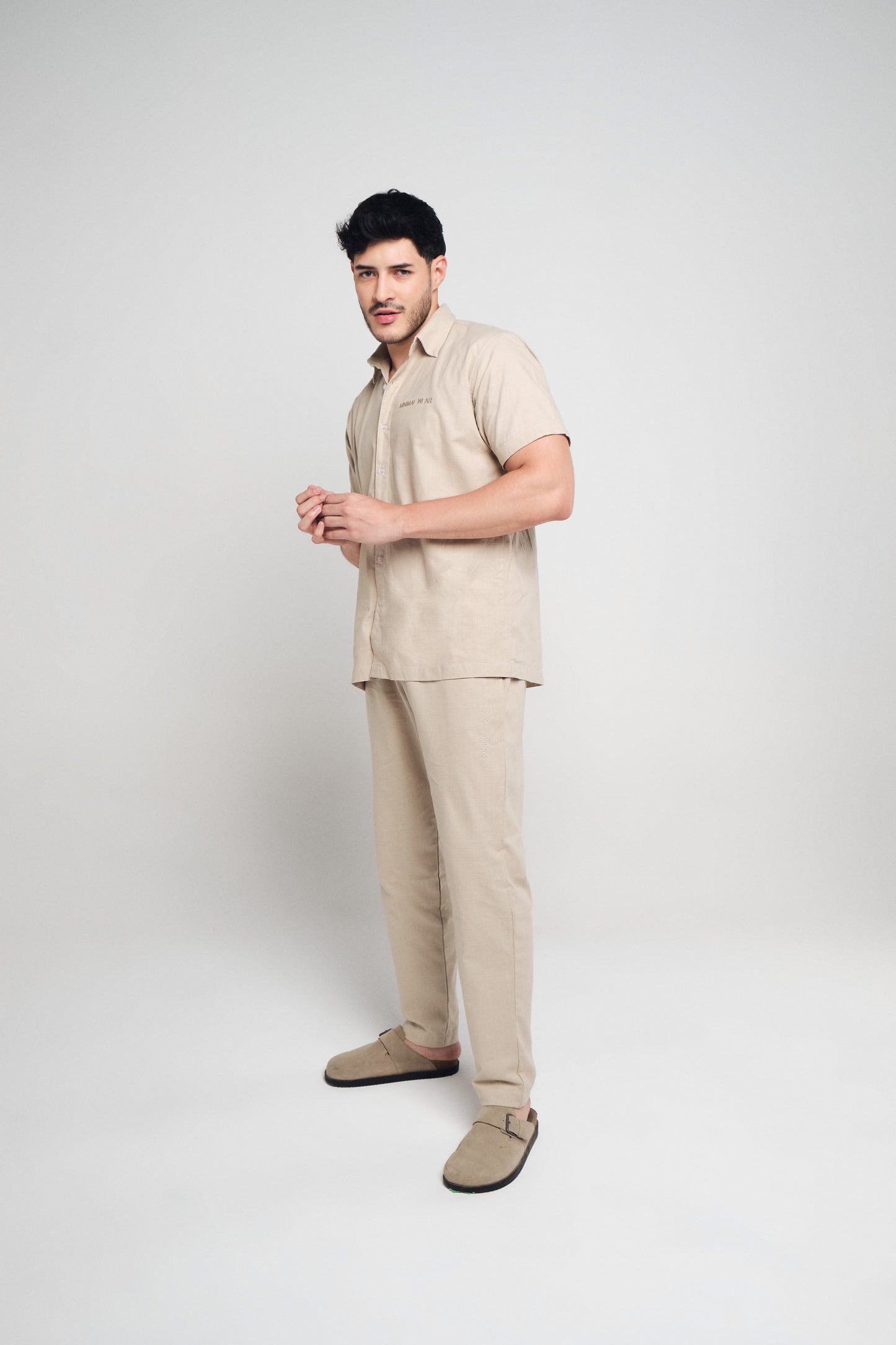 LINEN PANTS SET