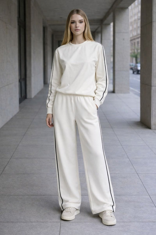 APRICOT CREWNECK SET