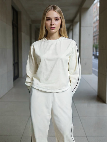 APRICOT CREWNECK SET