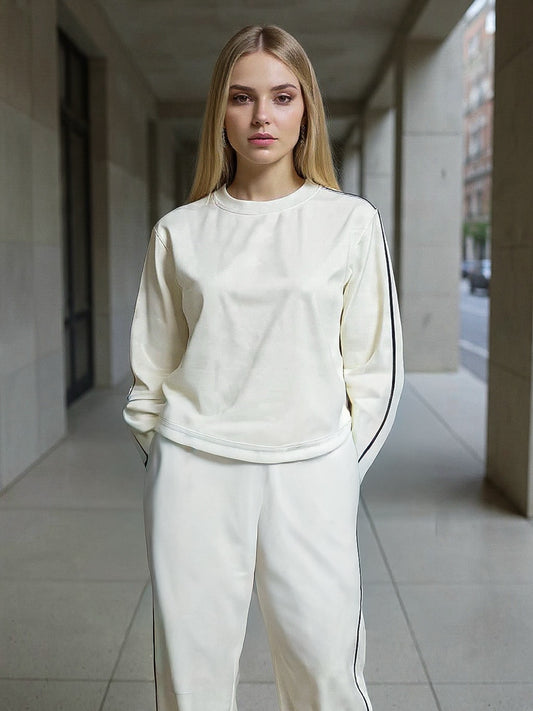 APRICOT CREWNECK SET